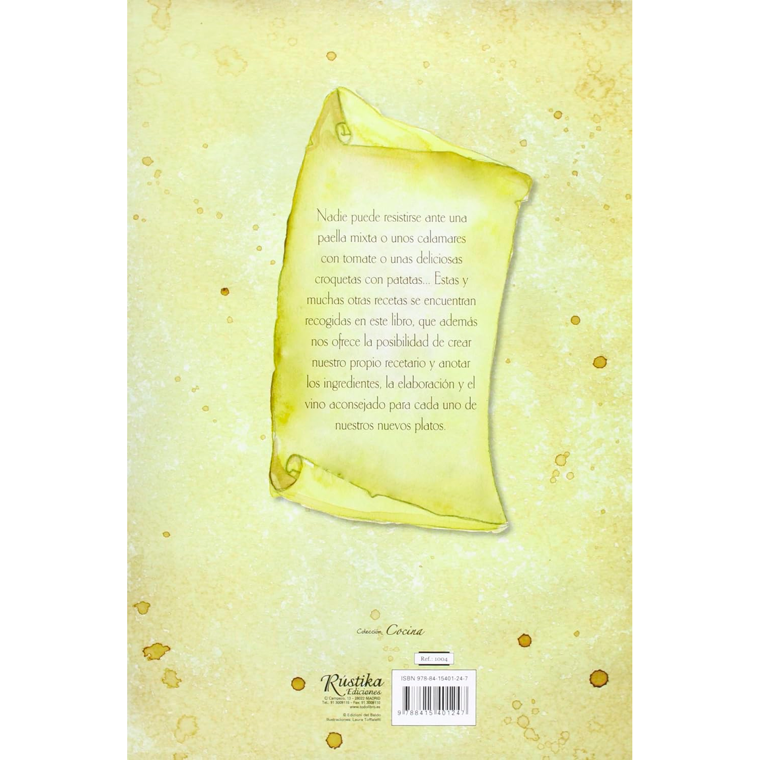 Cuaderno De Recetas (T.D) Susaeta Libro x 1 CUADERNO DE RECETAS (T.D)Un volumen que incluye recetas básicas para iniciarte en el arte culinario, y proporciona espacio para apuntar las nuevas recetas que vayas aprendiendo. Para que puedas conver