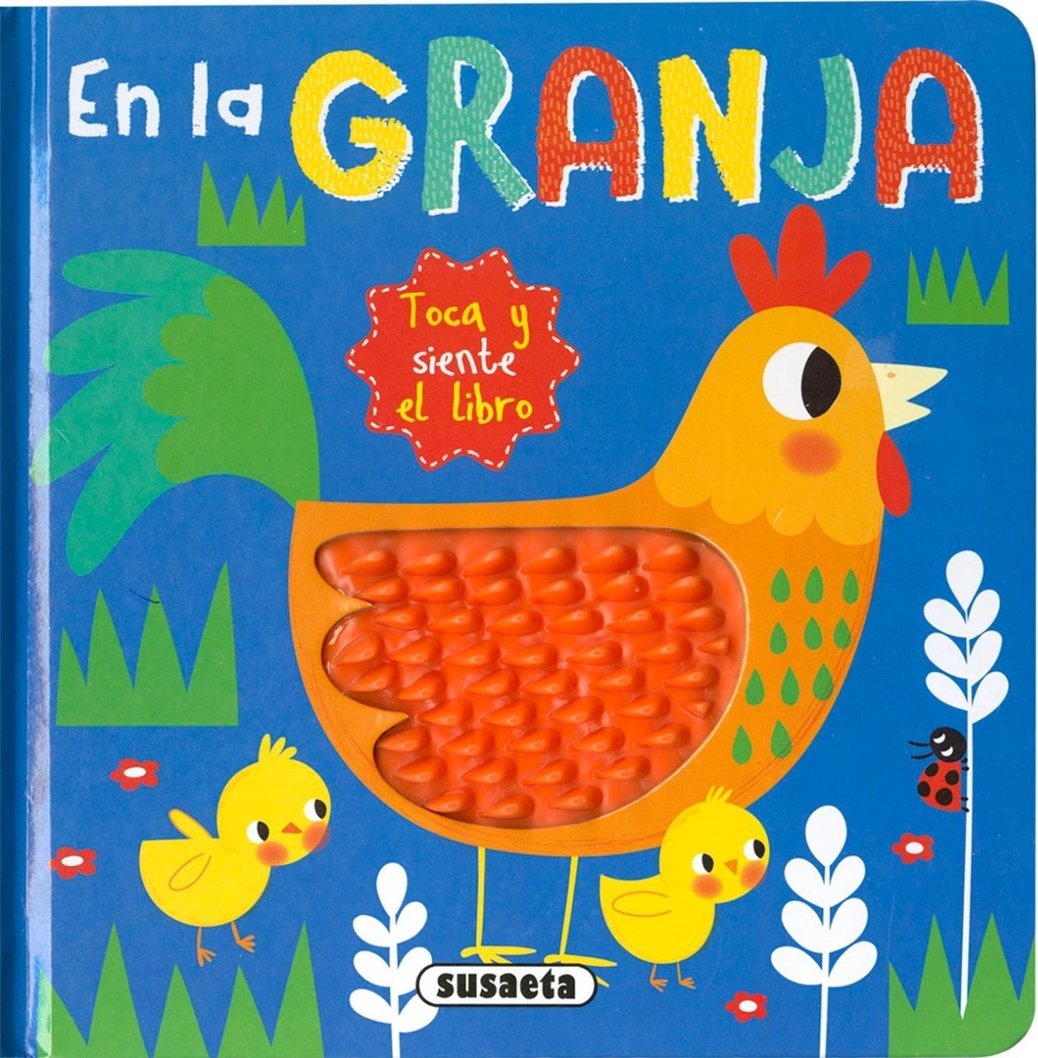 En La Granja, Toca Y Siente El Libro (t.d) Susaeta Ediciones Libro x 1 EN LA GRANJA, TOCA Y SIENTE EL LIBRO (T.D)Conoce a los animales de la granja con este libro de cartón con texturas de silicona que los niños más pequeños no podrán dejar de tocar. Lee las rimas, toca 