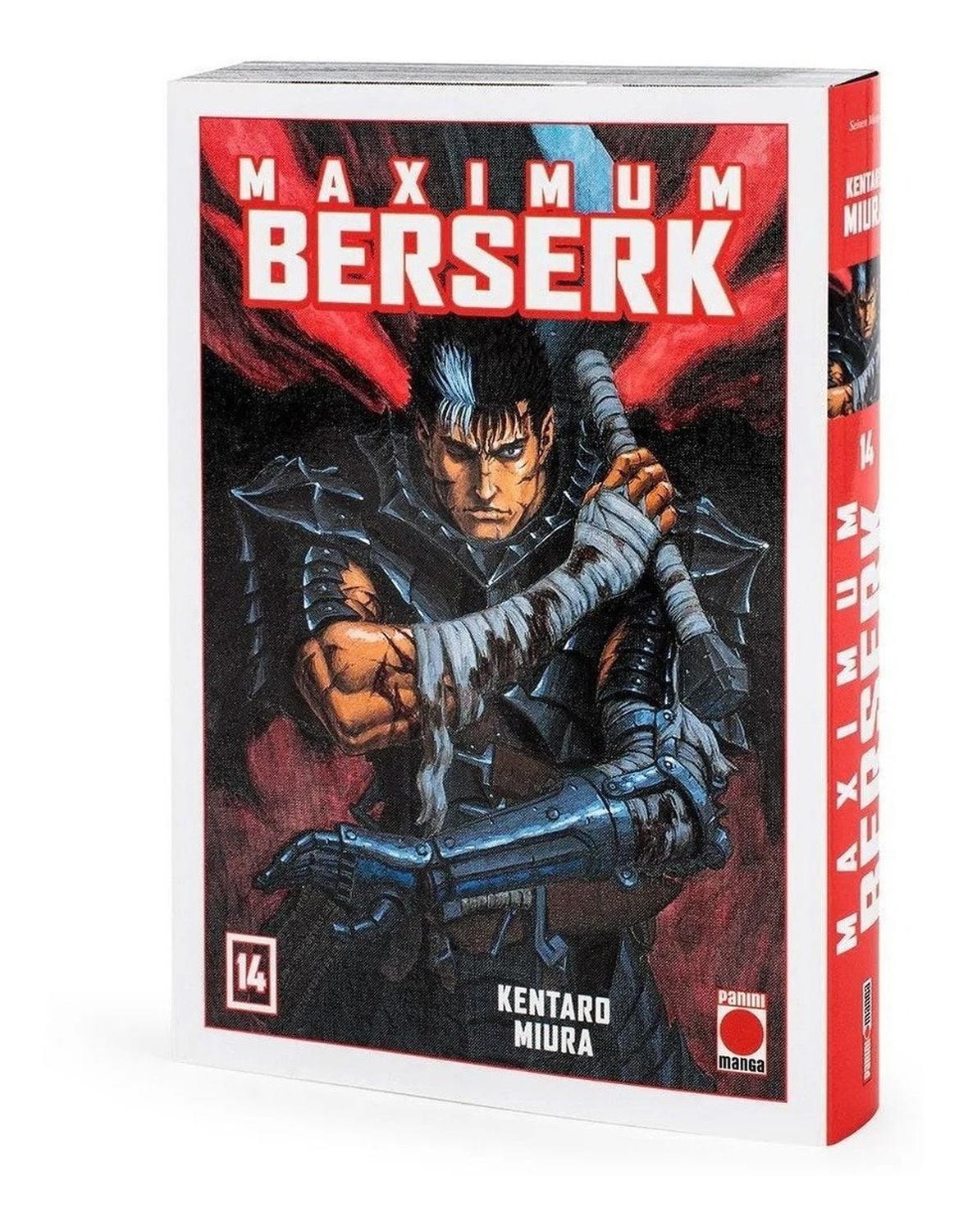 Maximum Berserk No. 14 Panini  x 1 BERSERK (ED. MAXIMUM) Nş 14Autores:Kentaro Miura Colecciones:CÓMIC MANGA Editoriales:Panini Comics Series:BERSERK MAXIMUM Edición de lujo de una de las más aclamadas series manga de todos los tiempos.