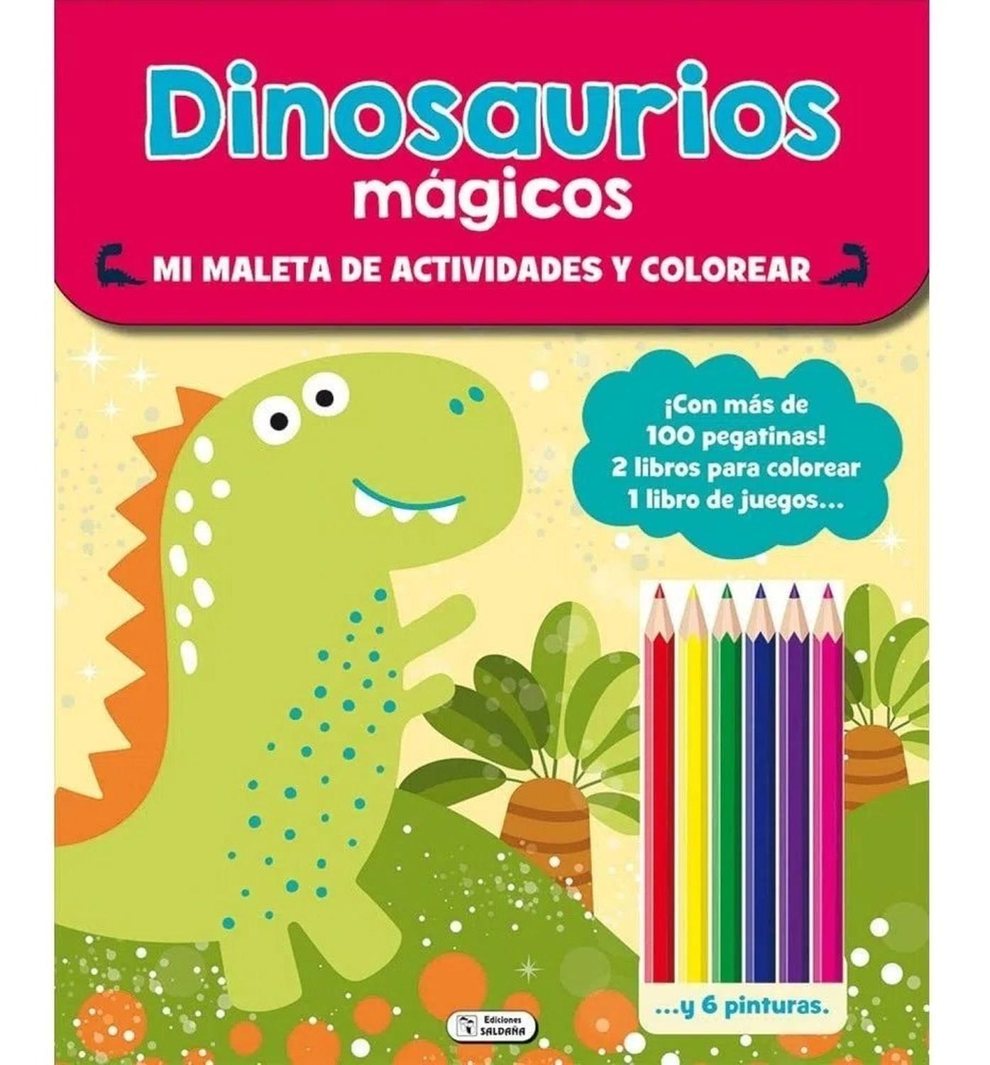 Dinosaurios Magicos. Mi Maleta De Actividades Y Colorear Ediciones Saldana Libro x 1 