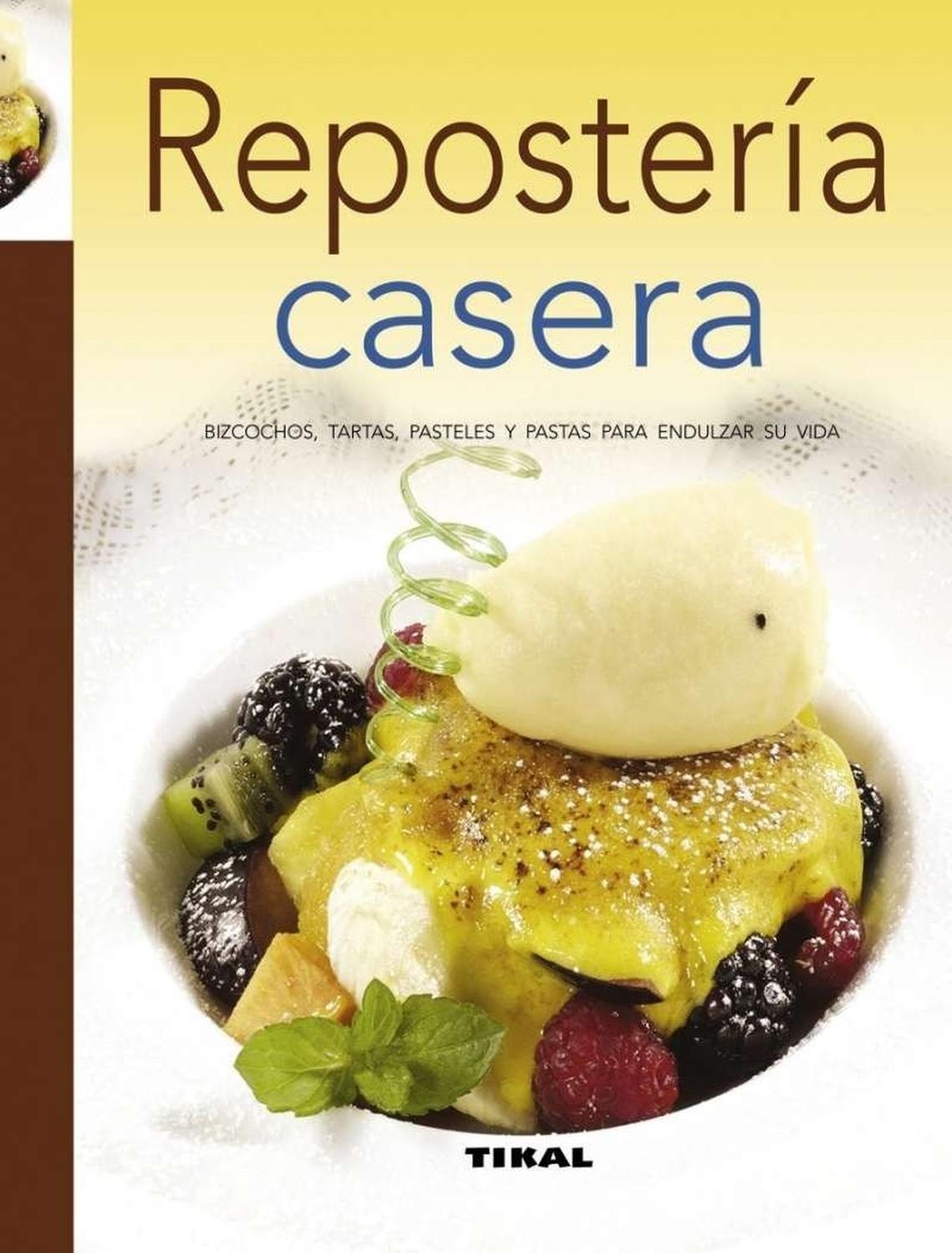 Repostería Casera: Bizcochos, Tartas, Pasteles (t.d) Ediciones Tikal Libro x 1 Repostería caseraColección: Recetario de cocinaEncuadernación: Cartoné con cubierta plastif. interior en espiral con separadores, guarda recetas y cierre con gomaISBN: 9788499281193Tamaño: 20,8 x 25,4