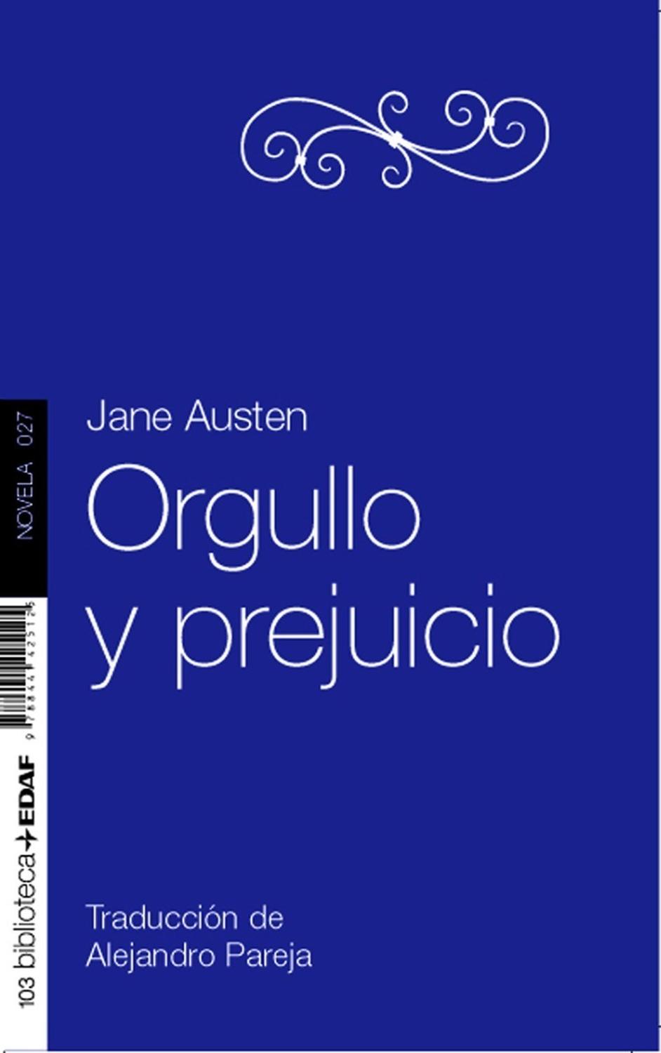 Orgullo Y Prejuicio. Jane Austen Edaf Libro x 1  