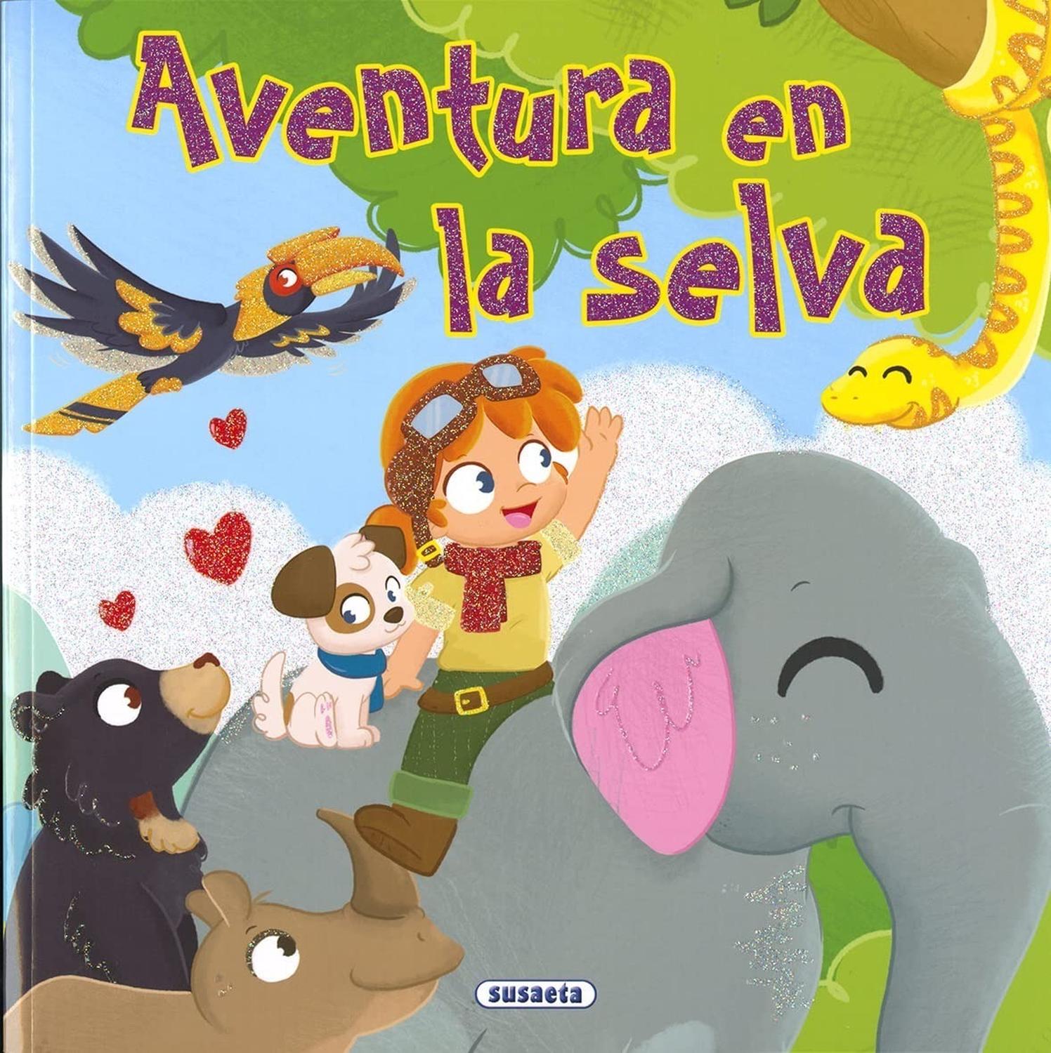 Aventura En La Selva Susaeta Ediciones Libro x 1 AVENTURA EN LA SELVAEsta historia es un lío, pero un lío muy divertido. Todo empezó con un viaje. Mía y su cachorro Pío viajaban en una avioneta, pero de pronto se quedó sin gasolina y tuvieron que la