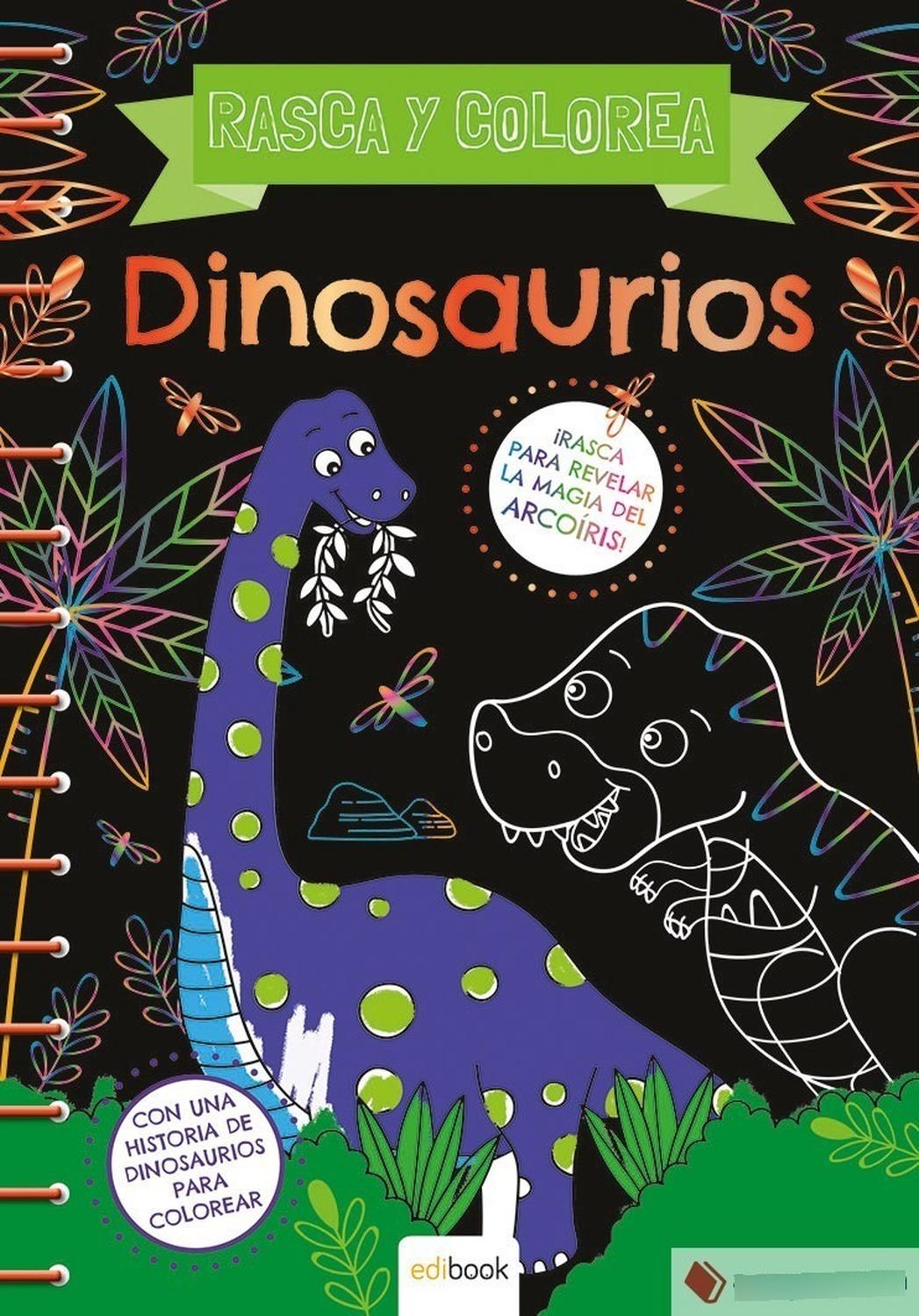 Rasca Y Colorea. Dinosaurios (t.d) Ediciones Saldana Libro x 1 RASCA Y COLOREA - DINOSAURIOS (T.D)(20)Usa tu raspador para revelar todos los colores del arcoiris en un mundo lleno de nuevos amigos, magia y aventura. Ħ Rasca en cada página para proporcionar brilla