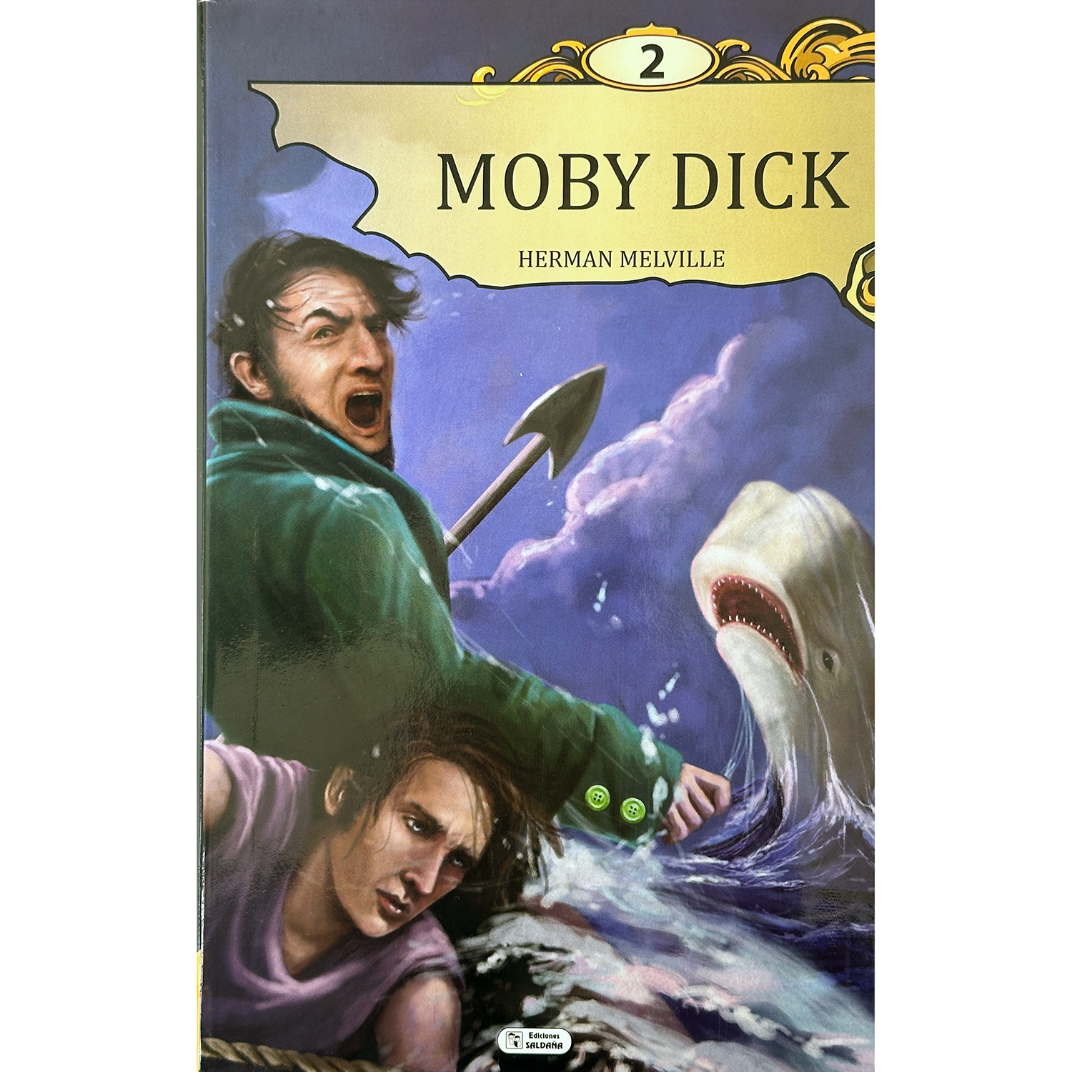 Moby Dick. Herman Melville. Clásicos Juveniles Saldaña Libro x 1 MOBY DICK (COL.CLASICOS JUVENILES)Editorial Ediciones Salda?aEdición 1Ş ed., 1Ş imp.(01/03/2014)Páginas 191Dimensiones 14x22 cmIdioma EspañolISBN 9788499394213ISBN-10 8499394213Encuadernación Rústica