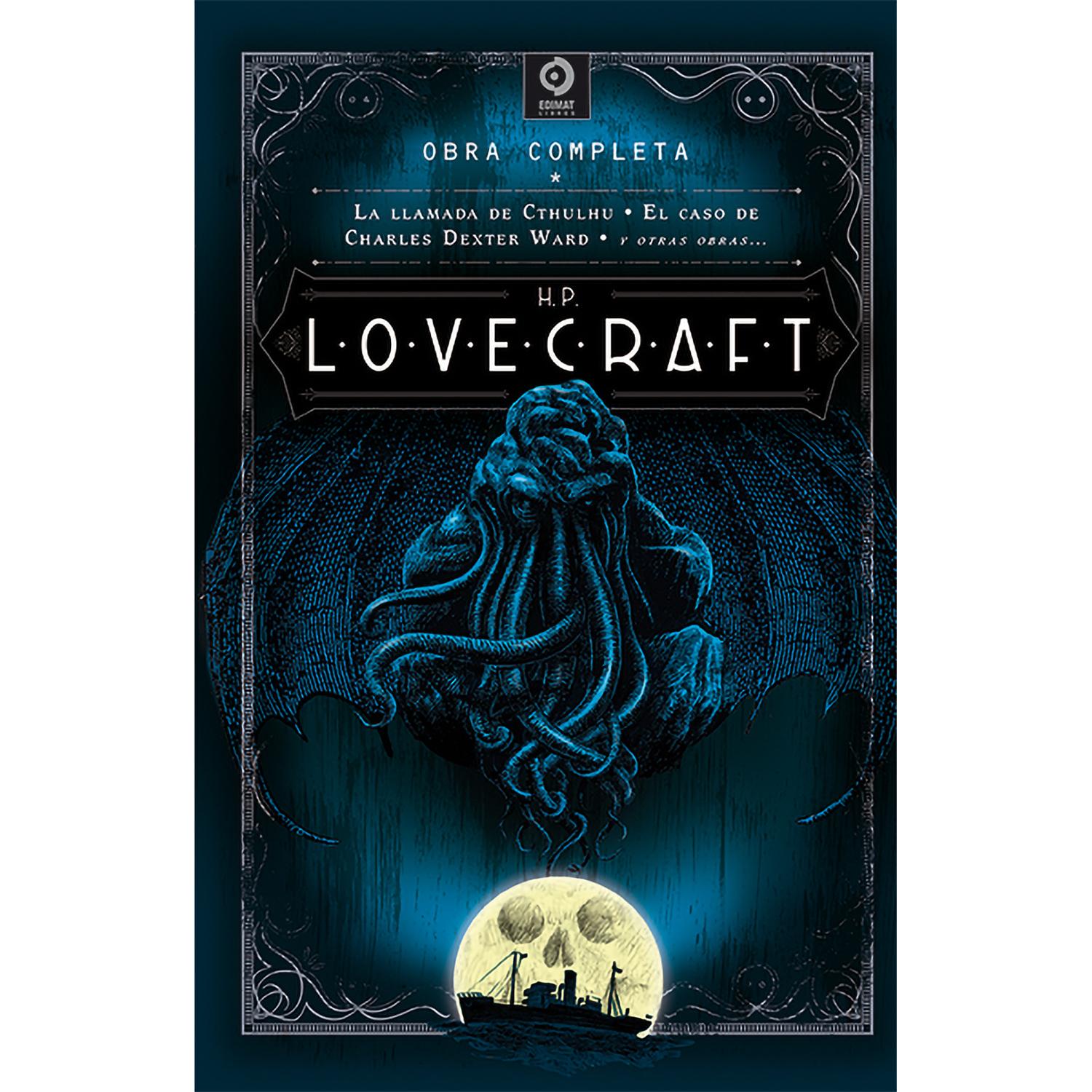 H. P. Lovecraft. Vol. 1. Obra Completa (T.D) Edimat Libro x 1 H.P. LOVECRAFT VOL.I: CTHULHU,CASO CHARLES...(T.D)Esta edición de Obras completas de H. P. Lovecraft consta de cuatro volúmenes. Este primer volumen contiene las siguientes obras: LA BOTELLITA DE CR