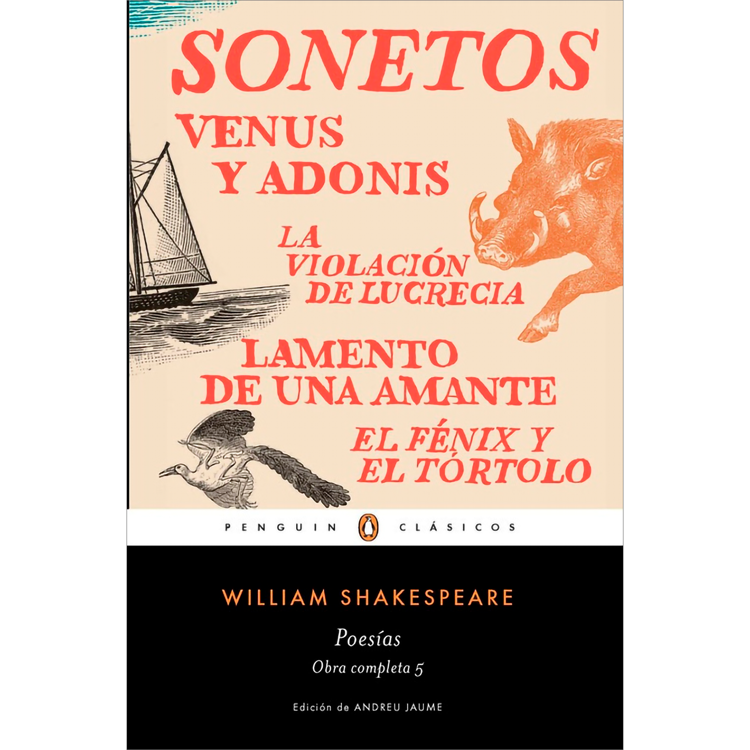 Poesías. Obra Completa 5. William Shakespeare Penguin Clasicos  x 1  