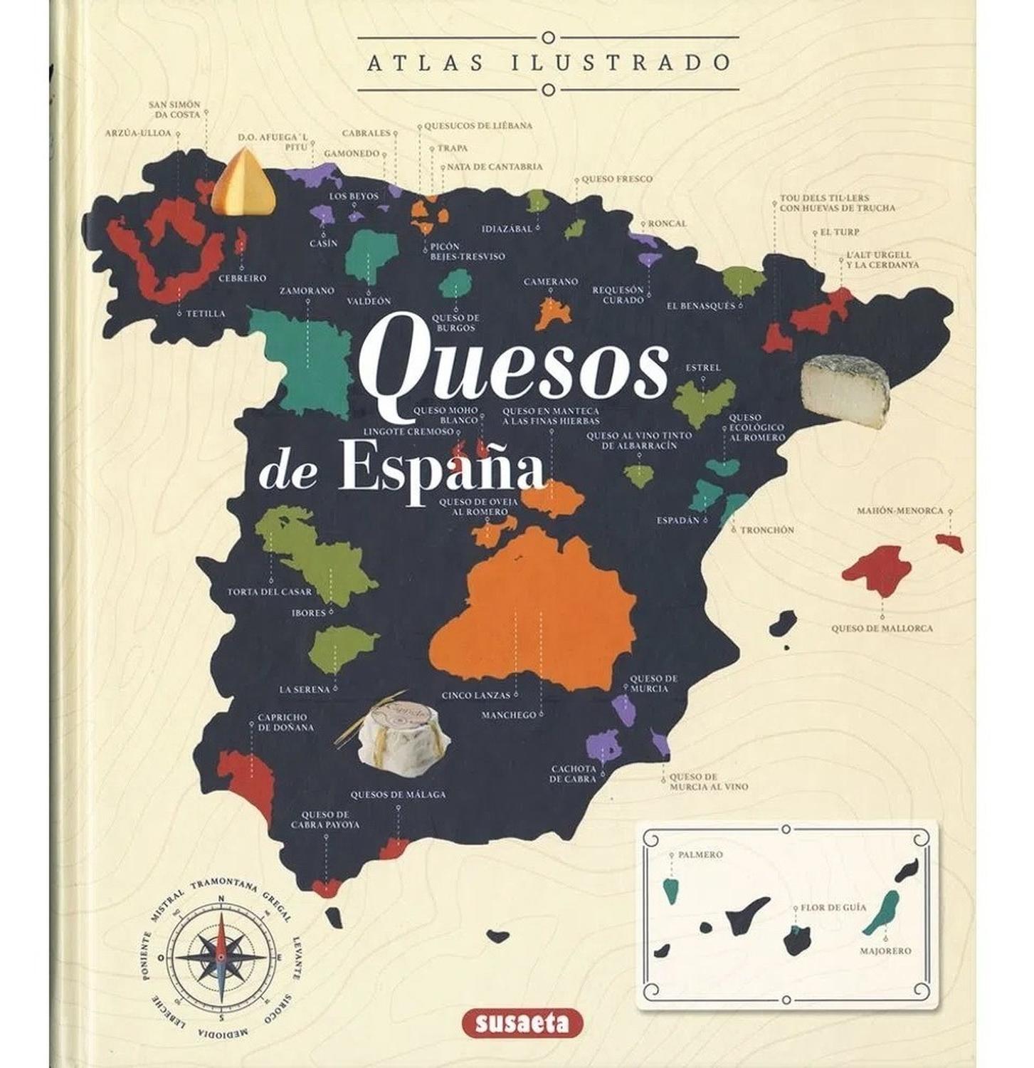 Atlas Ilustrado. Quesos De España Susaeta Ediciones Libro x 1  