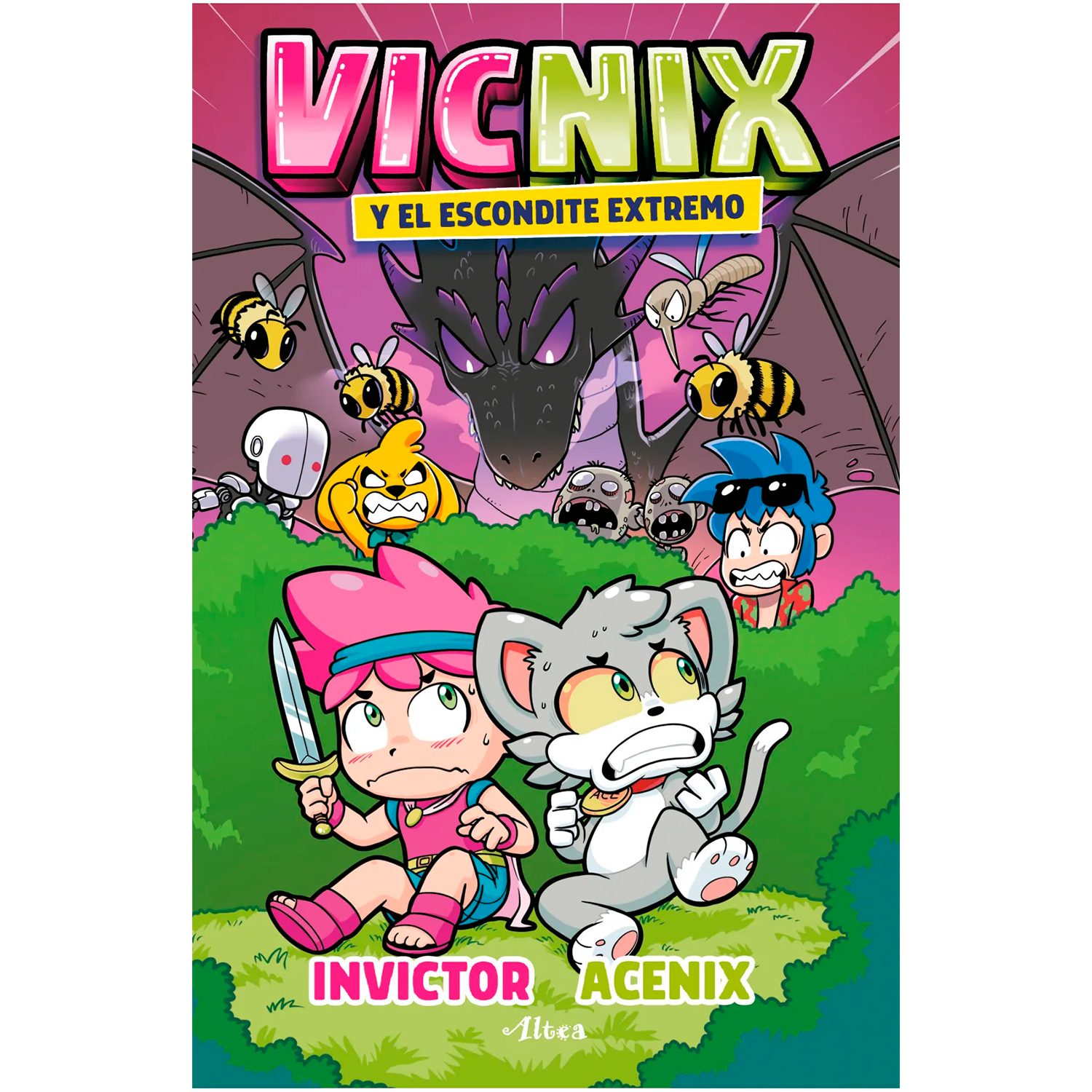 Vicnix Y El Escondite Extremo Altea Libro x 1 VICNIX 3 Y EL ESCONDITE EXTREMOInvictor y Acenix han recibido una invitación para participar en los juegos de Metacrox, pero, como todo en su vida, no podía tratarse de una competencia normal: Ħson lo