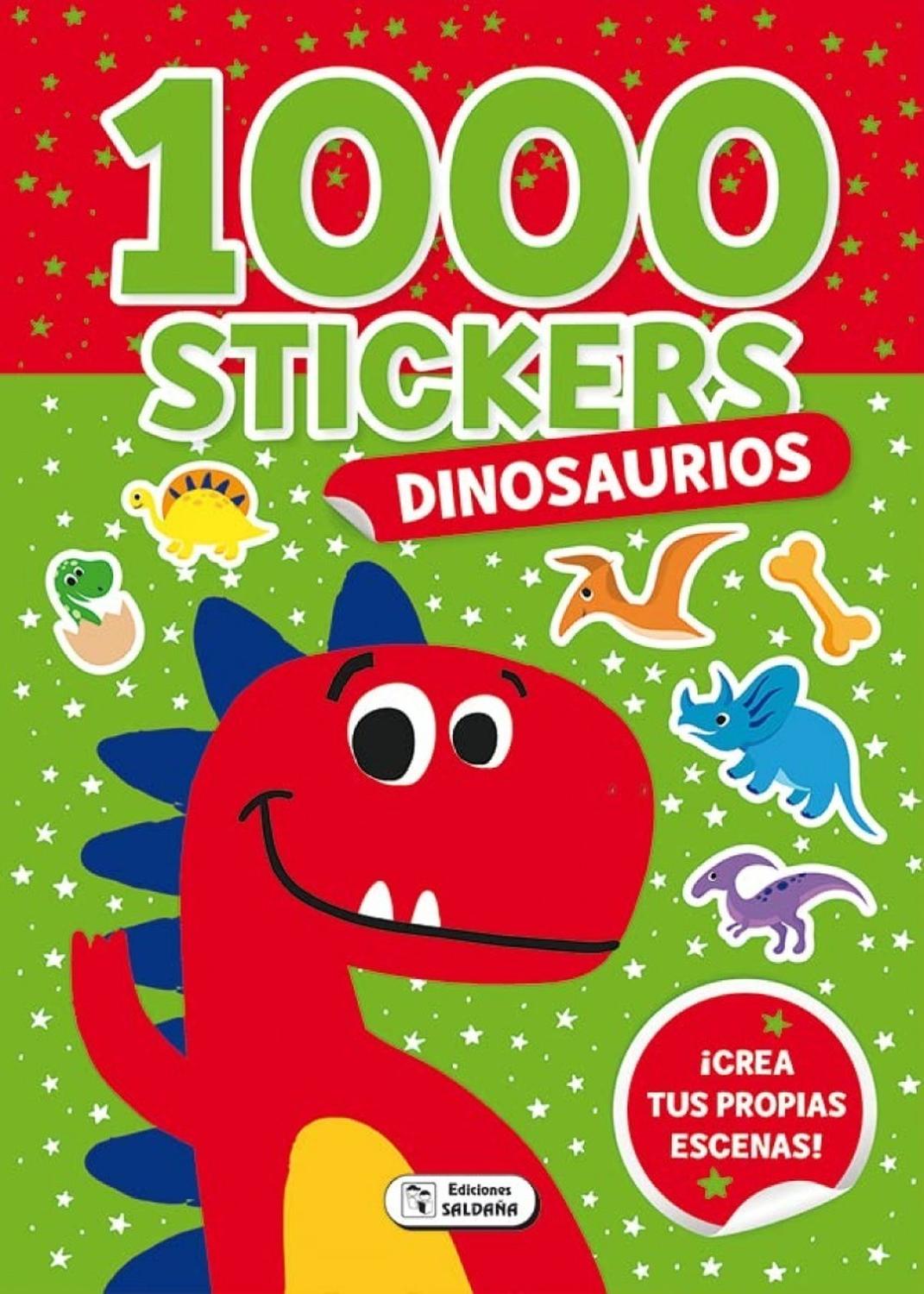 1000 Stickers Dinosaurios Ediciones Saldana Libro x 1 