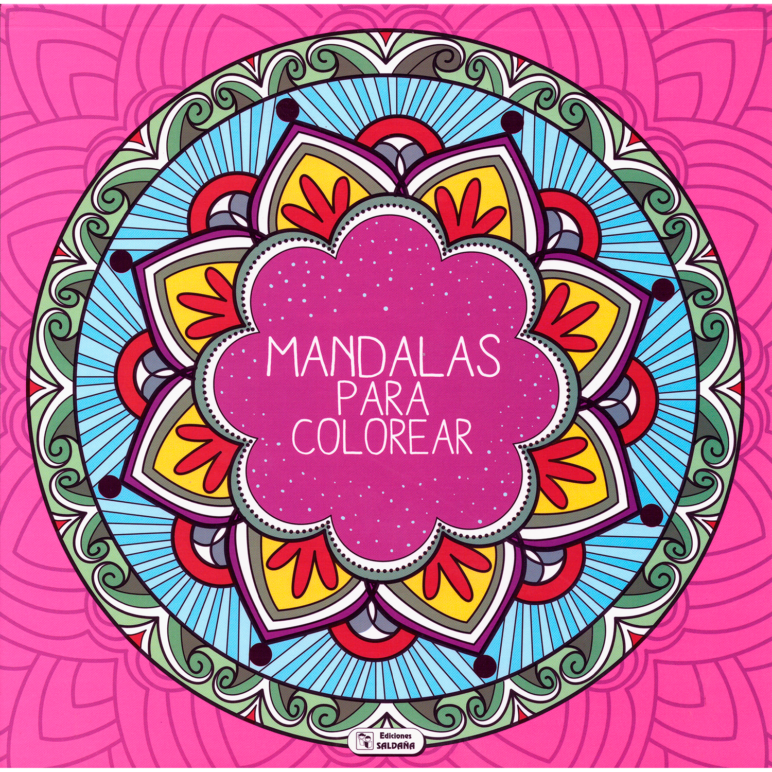 Mandalas Para Colorear Rosado Ediciones Saldana Libro x 1  