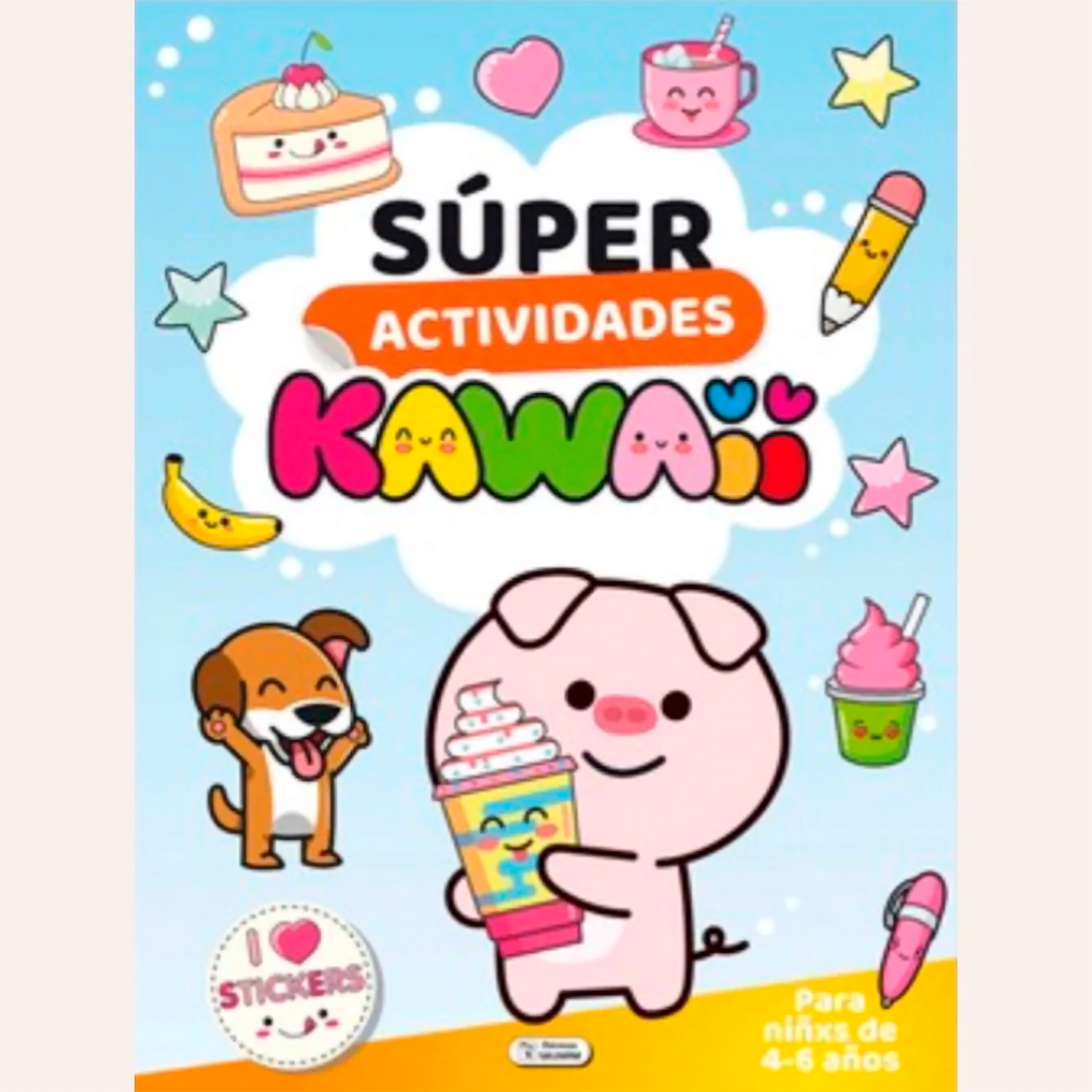 Cerdito. Super Actividades Kawaii Ediciones Saldana Libro x 1 CERDITO. SUPER ACTIVIDADES KAWAIIDiviértete con las actividades de este libro y completa las escenas con las pegatinas que encontrarás en las páginas del interior. ĦLa diversión está asegurada!Formato
