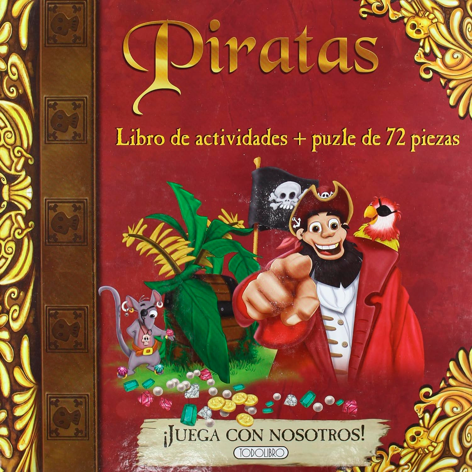 Piratas. Libro Actividades + Puzle. 72 Piezas Susaeta Libro x 1  