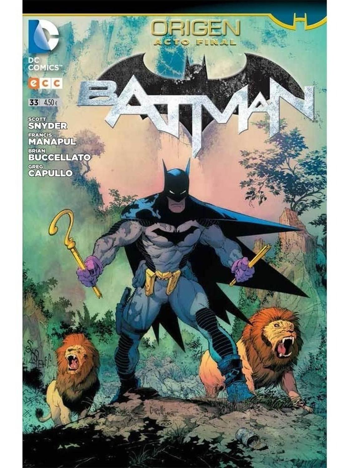 Batman No. 33 ECC Libro x 1 BATMAN Nş 33Con la inestimable colaboración de Lucius Fox y James Gordon, Batman logró superar diferentes trampas urdidas por el Acertijo hasta localizar la guarida del criminal. żHa terminado el maca