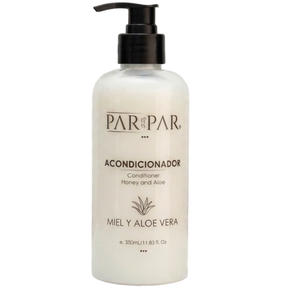 Acondicionador Miel y Aloe Vera 350mL | PARPAR PARPAR Tipo de envase: PET Biodegradable x 1.0 Acondicionador Miel y Aloe Vera 350mL | PARPAR PARPAR Tipo de envase: PET Biodegradable x 1.0