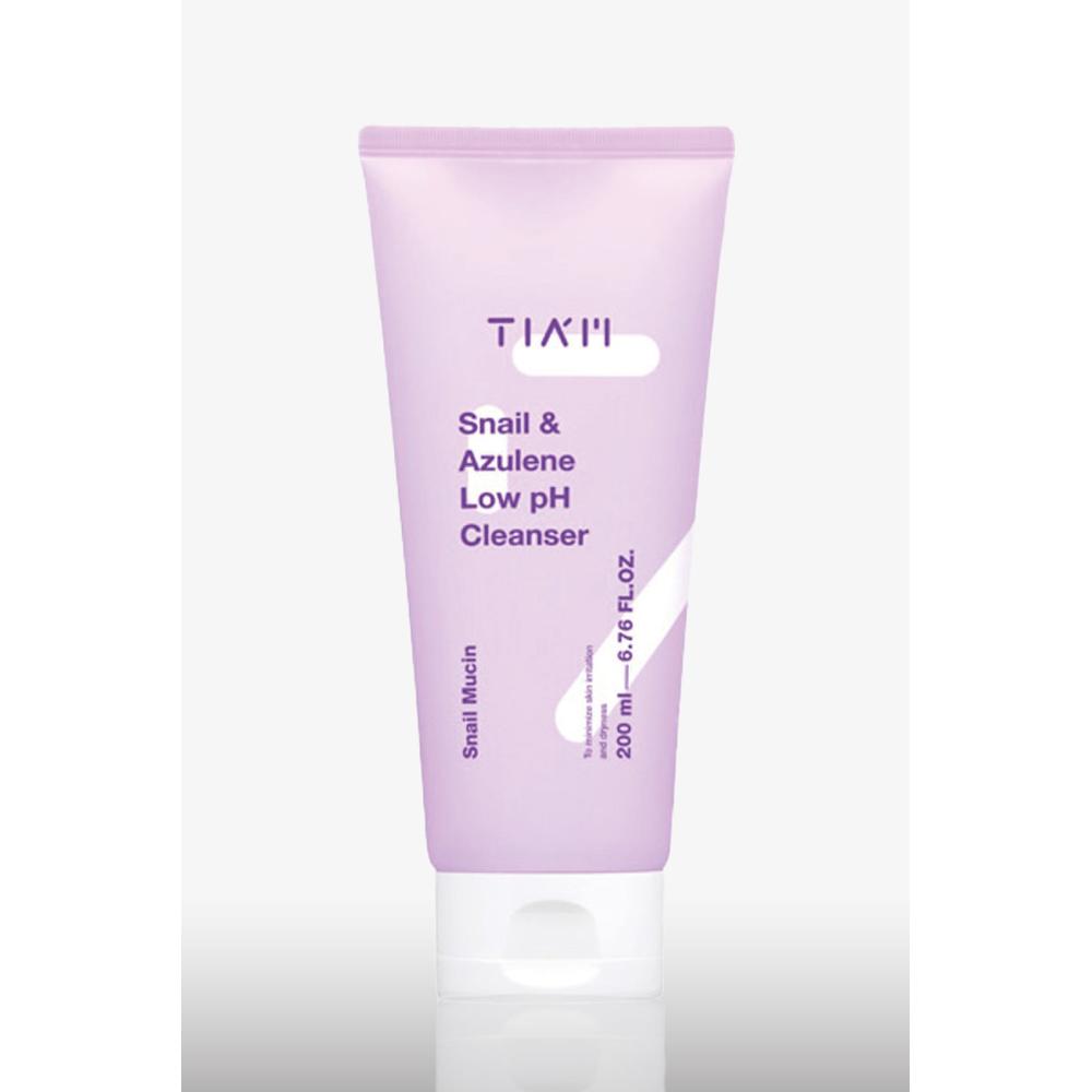 Snail & Azulene Low pH Limpiador en Espuma TIA'M Gel x 1 Gel limpiador suave que reduce la irritación de la piel y ayuda a mantener un nivel de pH saludable en la piel. Elimina la suciedad, el exceso de grasa y las impurezas mientras mantiene la piel suave