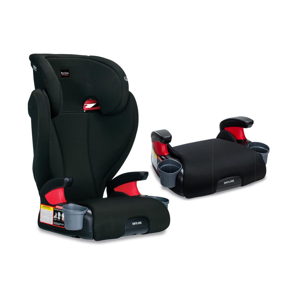 Britax - Booster Skyline Lt Silla De Carro Infantil Negra Britax Unidad x 1 Seguridad y confort Transporta a los más pequeños de forma práctica y segura con una silla de bebé para carro diseñada para su comodidad.