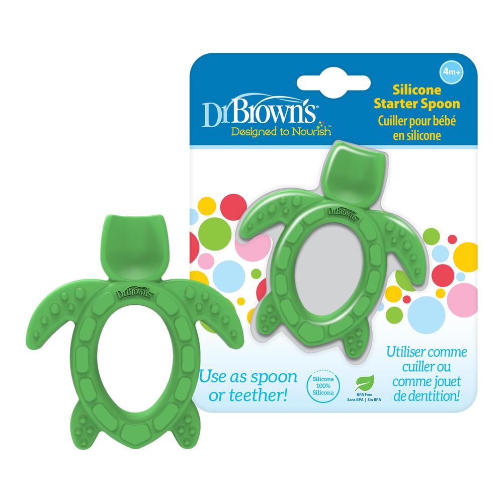 Cuchara Entrenadora En Silicona Tortuga Dr Brown´s Unidad x 1 Cuchara Entrenadora En Silicona Tortuga Dr Brown´s Unidad x 1
