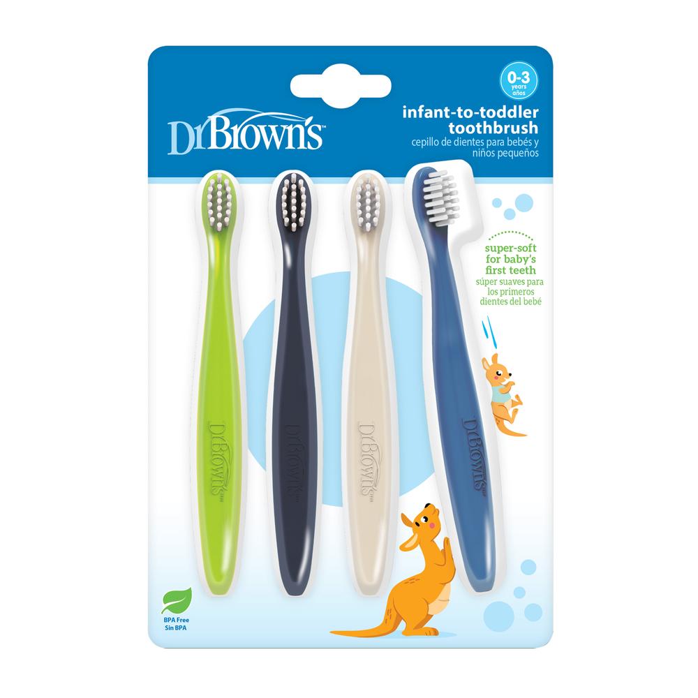 Set de Cepillos de Dientes Dr. Brown's para Niño x 4 Unidades Dr Browns Pack x 4