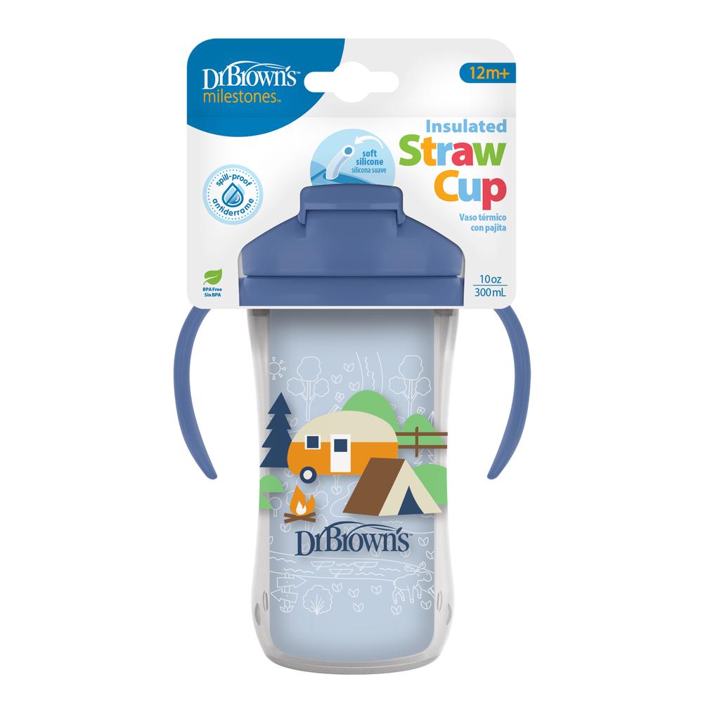 Vaso Pitillo Térmico 10oz Dr. Browns Azul Dr. Brown's Unidad x 1 Vaso Pitillo Térmico 10oz Dr. Browns Azul Dr. Brown's Unidad x 1