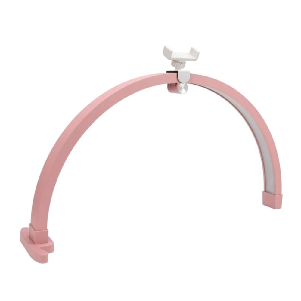 Lampara Led Media Luna Para Maquillaje Con Soporte Celular GENERICO Unidad x 1 Ilumina tus fotos, videos y transmisiones con esta lampara LED tipo media luna con soporte para celular, diseñada para ofrecer una iluminación uniforme y profesional. Es ideal para creadores de conten