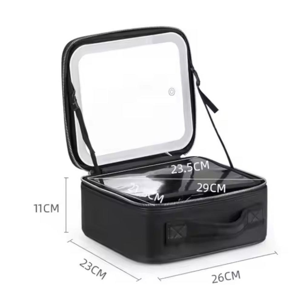 Cosmetiquera De Maquillaje Con Espejo Led Portatil GENERICO Unidad x 1