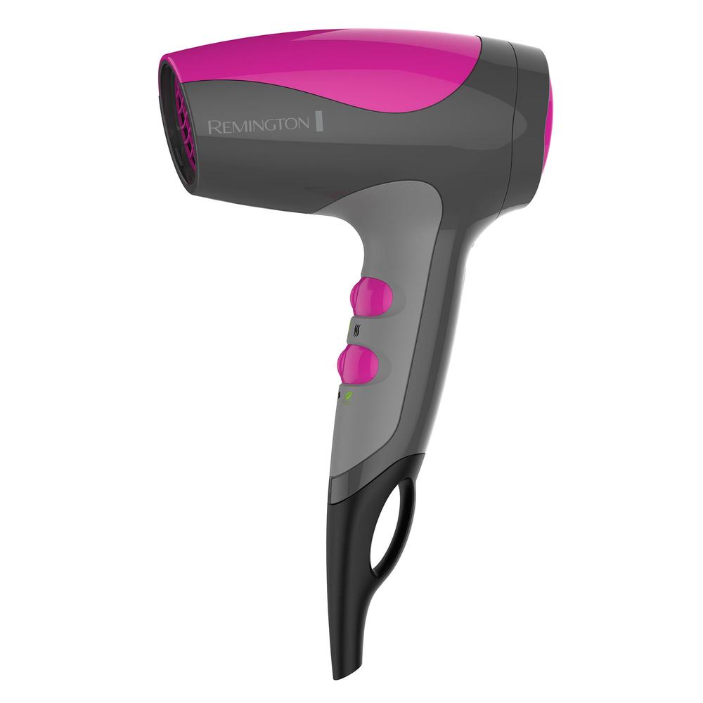 Secador de cabello compacto de viaje cerámica iones anti frizz 1875W Remington Secador de cabello compacto en caja con accesorios incluidos x Compacto, diseño portátil para viaje
