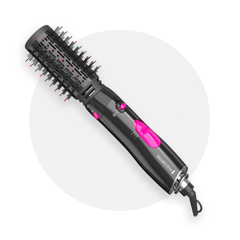 Cepillo de Aire 2 en 1 AS7051 Remington Kit completo con cepillo eléctrico moldeador 2 en 1 y accesorios especiales x 1 unidad Este kit de cepillo eléctrico moldeador 2 en 1 es todo lo que necesitas para disfrutar de un cabello suave y sedoso, con un toque de volumen, con grandes rizos elásticos o con ese ondulado despeinado