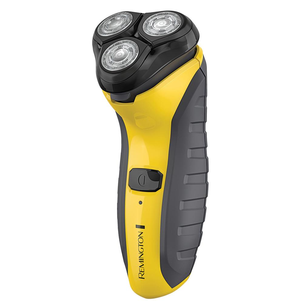 Afeitadora Rotativa Recargable R27A Remington Afeitadora rotativa con cabezales PrecisionPlus, corta patilla plegable, accesorio para barba de tres días, mango de goma antideslizante x Unidad individual